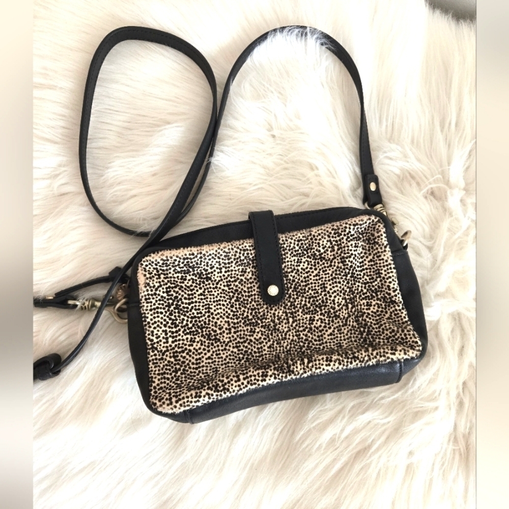Ugg Australia leather cross body bag | animal print